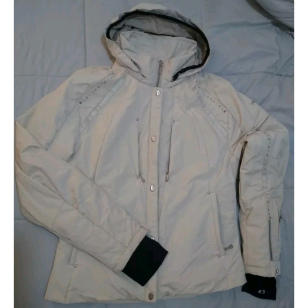 EANDO RARE Luxury Winter Ski Snowboard Jacket size 8 e+o W/ RECCO RESCUE SYSTEM